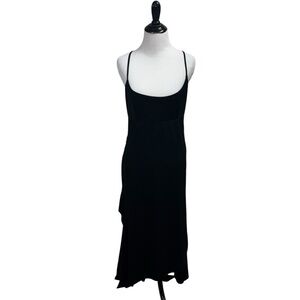 Algo Women's Size 8 Sheath Dress Spaghetti Straps Draped Swirled Accessory